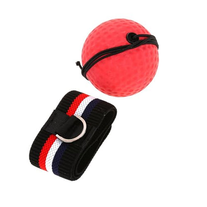 Boxing Equipment Ball Made of Quality Material with Stretchy Adjustable Headband, Easy to Use for Speed Improvement, Perfect for Room, Garden, or Park Training - size: E305-H04