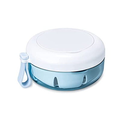 Denture cup, Definitely No-Leak Denture Bath Box for Traveling Perfectly, Denture Cup with Strainer & Mirror(White) - color: White