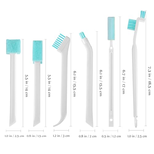 Cleaning Brush Set for Household Use 8pcs Crevice Cleaning Tool Kit with Bottle Cleaner and Window Track Brush for Small Spaces