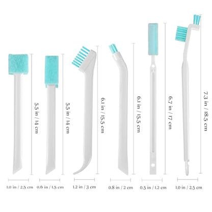 Cleaning Brush Set for Household Use 8pcs Crevice Cleaning Tool Kit with Bottle Cleaner and Window Track Brush for Small Spaces