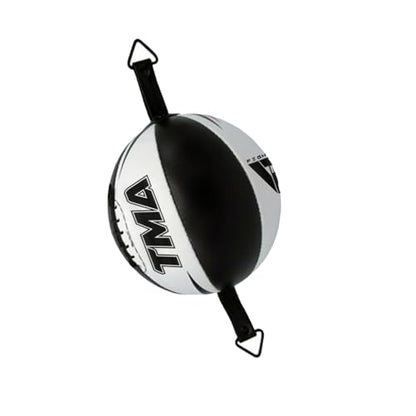 TMA Genuine Cow Hide Leather Double End Speed Ball Boxing Floor to Ceiling Punch Bag, Double End Bag, Double End Punching Bag, Boxing Ball, Punching Bag, Boxing Bag - color: White