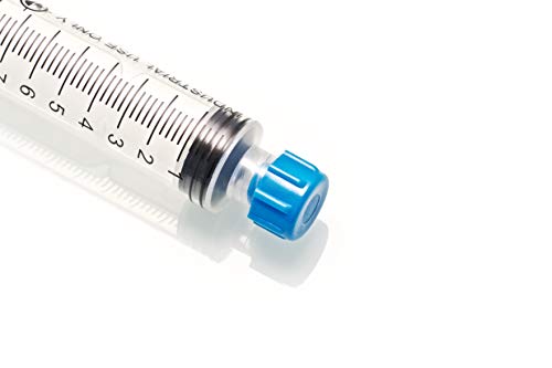 The 5 Pack - 10ml Industrial Syringes with Blunt Tipped Dispensing Needles and Storage Caps | Ink Juice Oil Wood Glue Adhesive, Refill Cartridges Pens | Arts Crafts Science Laboratory