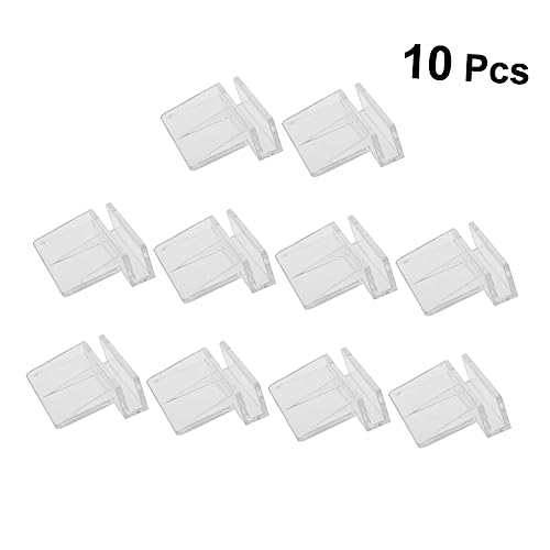 10pcs Acrylic Aquarium Brackets Fish Tank Cover Support Holders Clear Practical Rack for Glass Tanks Safe for Fish and Small Pets