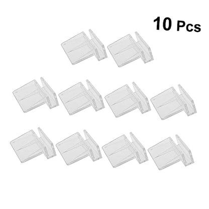 10pcs Acrylic Aquarium Brackets Fish Tank Cover Support Holders Clear Practical Rack for Glass Tanks Safe for Fish and Small Pets