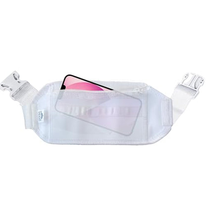 Hajj & Umrah White Waist Pouch Bag Ihram Belt Money Phone Sleeves Passport Ticket Safe