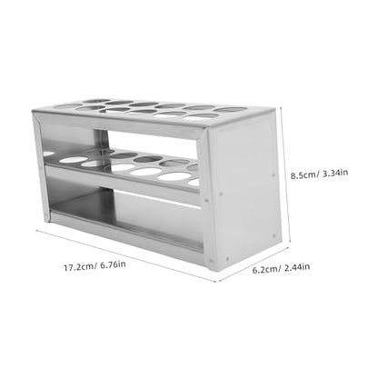 Zerodeko Holder Rack Slot Test Tube Stand for Tubes Easy to Clean for Laboratory Experiments and Sampling Needs