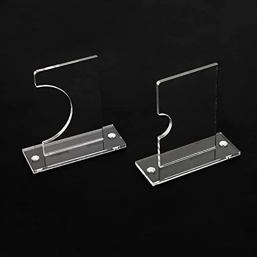 Baseball Bat Wall Mount Display - Horizontal Hanging Rack & Organizer | Sturdy Acrylic Bat Holder | Decorative Clear Sports Gear Wall Hanger Storage for Home, Living Room
