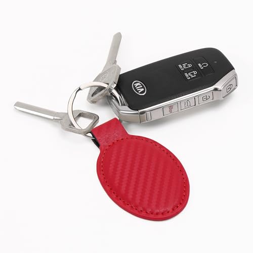 LaserGram Oval Keychain, Allah 2, Personalized Engraving Included (Carbon Fiber Red) - color: Carbon Fiber Red