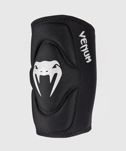 Venum Gel Kontact Knee Pads - Black/Silver - X-Large