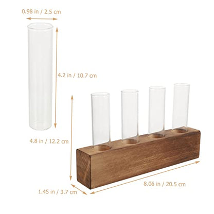 Abaodam Glass Flower Tubes Cleaning Brush Plant Terrarium Air Plant Holder for Home Decor