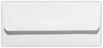 LUXPaper Currency Outer Envelopes | 3 1/16" x 6 3/4" | White | 28lb. Text | 50 Qty - color: White, size: 3 x 6 3/4