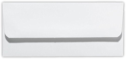 LUXPaper Currency Outer Envelopes | 3 1/16" x 6 3/4" | White | 28lb. Text | 50 Qty - color: White, size: 3 x 6 3/4