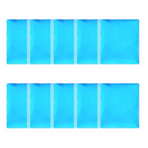 Reusable Ice Packs for Injuries, 10 Pack Round Ice Packs for Face, Gel Ice Pads Small Hot Cold Compress Ice Bag for Eyes After Surgery, Face, Wisdom Teeth, Breast Surgery 3.15x 3.55 Inch - size: 3.15x 3.55 Inch