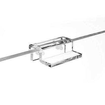 balacoo 4pcs Acrylic Fish Tank Cover Holder Bracket Aquarium Support Rack for Open Tanks Stable Design for Thick for Turtle Pet