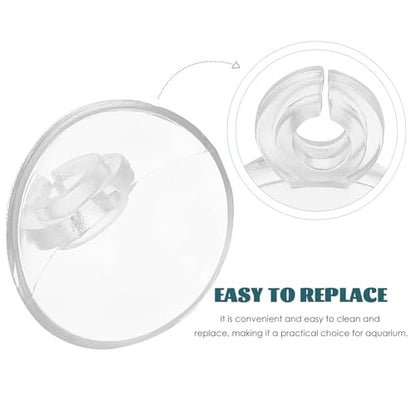 Luxshiny 20pcs Aquarium Suction Cup Clips Oxygen Tubing Holders Soft Flexible Air Hose Fixing Accessories for Fish Tank Air Pump Aquarium Use