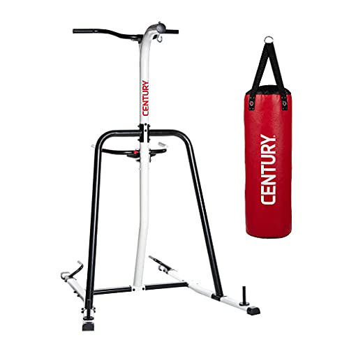 Century Brave 70 Pound Hanging Heavy Bag and Steel Fitness Training Station Hanging System Combo for Martial Arts, Boxing, and Cardio Fitness Workouts