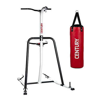 Century Brave 70 Pound Hanging Heavy Bag and Steel Fitness Training Station Hanging System Combo for Martial Arts, Boxing, and Cardio Fitness Workouts