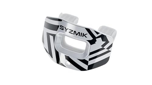 X0 Football Mouthguard – Lip Guard - White Dazzle Camo Traditional – Shock Absorbing – One Size Fits Most - color: X0 - Dazzle Camo Traditional