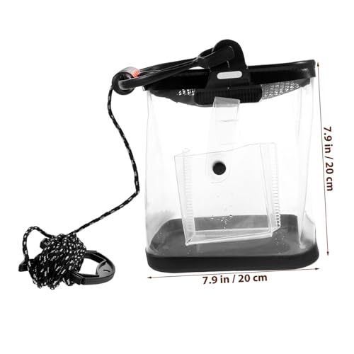 LIOOBO Thickened Transparent Fish Bucket Outdoor Folding Fishing Bucket Live Fish Carrier Lightweight Eva Barrel Easy to Store