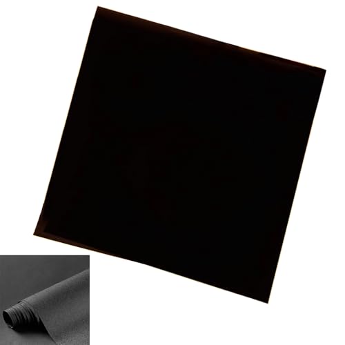 HUANGANG Black Aquarium Background Glass Decorative Film Easy Install Wallpaper Black Fish Tanks Background Sticker Backdrop