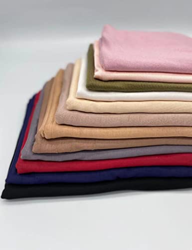 Txmout Premium Jersey Hijabs for Women - Cotton Muslim Scarfs - color: Camel