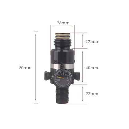 1pc Gas Cylinder Refill Rotatable Pressure Regulator Air Tank Soft Connector Adapter Valve for CO2 Diving Aquarium Accesories(Output 450psi 18UNF) - size: Output 450psi 18UNF