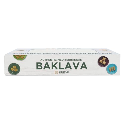 Cedar Pastries Mediterranean Baklava Assortment – 33 Pieces – Large Mediterranean Dessert Gift Box – Pistachio, Cashew & Walnut Phyllo Pastries – Gourmet Middle Eastern Sweets – Kosher & Halal Certified - size: 32 Ounce (Pack of 1)