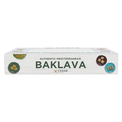 Cedar Pastries Mediterranean Baklava Assortment – 33 Pieces – Large Mediterranean Dessert Gift Box – Pistachio, Cashew & Walnut Phyllo Pastries – Gourmet Middle Eastern Sweets – Kosher & Halal Certified - size: 32 Ounce (Pack of 1)
