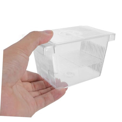 Beaupretty 4pcs Self-Floating Fish Fry Breeding Box Aquarium Nursery Incubator with Dual-Layer Separation for Betta Fish Tank Protection and Observation