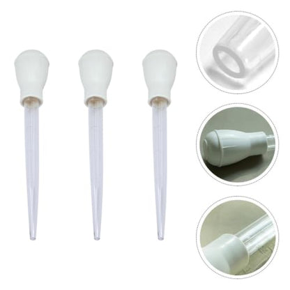 FOMIYES 3pcs Aquarium Clean Pipettes Water Changer for Small Fish Tank Plastic Dropper with Scale for Cleaning Fish Tanks and Removing Waste