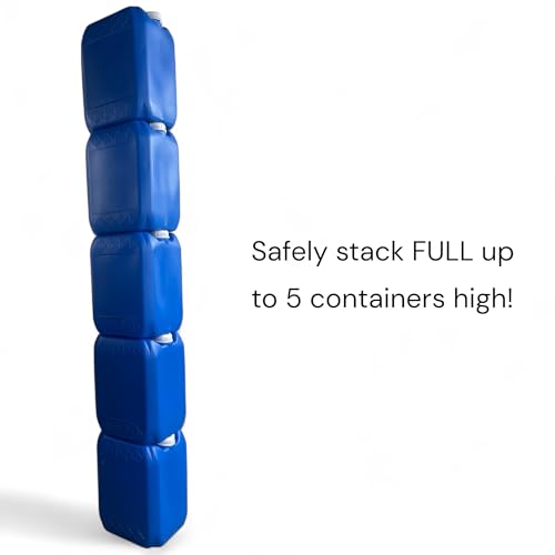 5 Gallon Hedpack with Cap | Carboy | Brewing & Fermentation | Stackable | BPA FREE- Food Safe (BLUE) - color: Blue