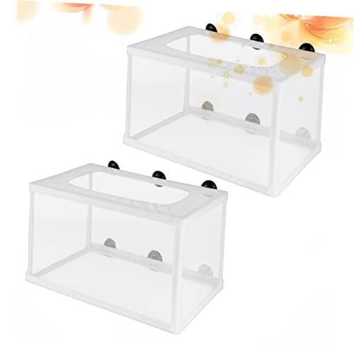 GALPADA 2pcs Large Fish Breeder Box Net Net Fish for Hatchery Aquarium Breeder Boxes