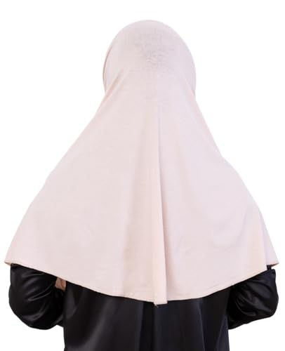 Prien Ready Hijab For Women, One Piece Muslim Instant Turban, Easy To Wear Long Head Scarf, Turkish Islamic Clothes For Abaya - color: Beige