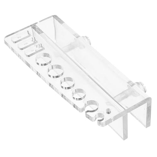 Aquarium Tank Tool Holder Water Plants Maintenance Organizer Wall-Mounted Storage Rack for Tweezers and Cleaning Tools Space-Saving Design for Fish Tanks