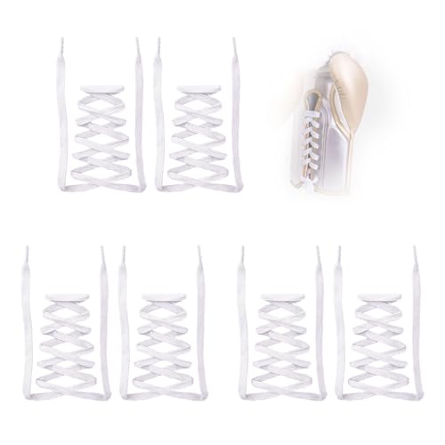 Replacement Laces for lace-up Boxing Training Gloves, Spare high-Strength Laces for Boxing Gloves (Pack of Three Pairs) - color: White