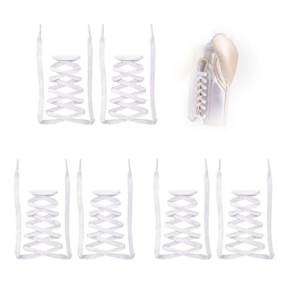 Replacement Laces for lace-up Boxing Training Gloves, Spare high-Strength Laces for Boxing Gloves (Pack of Three Pairs) - color: White