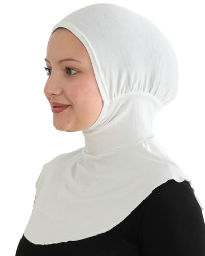 Prien Sport Hijab For Women, Muslim Head Scarf, Flexible Turban Girls, Chic Islamic Wear For Gym, Neck Collar Bonnet Viscose - color: Cream