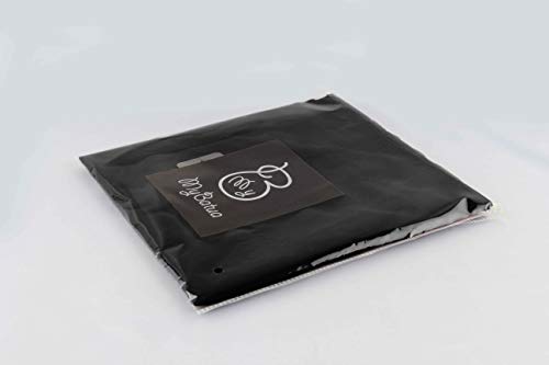 MyBatua 3 Layers Saudi Niqab In Breathable Georgette, Wholesale Price, 1pc Face Veil NQ-003 - color: Black