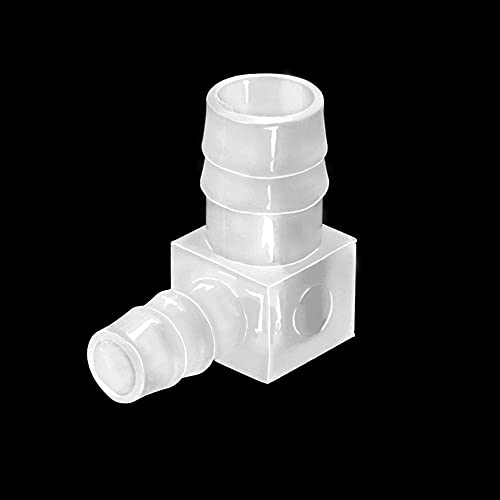 1/2" to 3/8" Hose Barb 90 Degree Elbow L Reducer Fitting, Barbed Joint Splicer Mender Adapter Union Adapter for Boat Aquarium Fuel Gas Liquid Air (Pack of 4) - size: 1/2" -3/8"-4pcs
