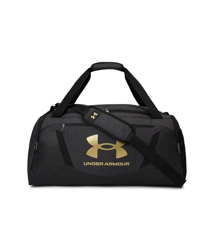 Under Armour Undeniable 5.0 Duffle - color: Black Medium Heather (002)/Metallic Gold, size: Medium (58L)