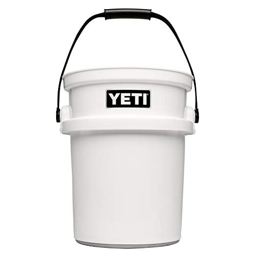 YETI Loadout 5-Gallon Bucket, Impact Resistant Fishing/Utility Bucket - color: White