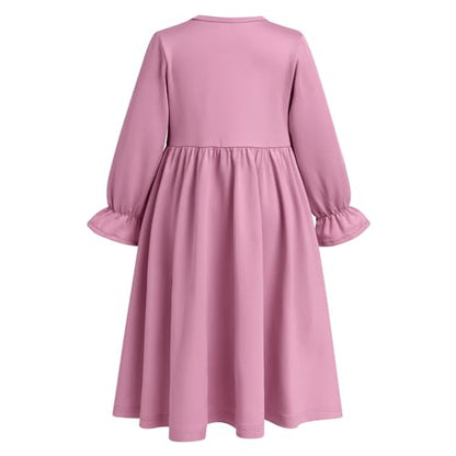 IWEMEK 2PCS Newborn Baby Girls Muslim Abaya Prayer Dress with Hijab Islamic Middle East Arab Dubai Robe Ramadan Eid Clothes - color: Light Purple, size: 6-12 Months