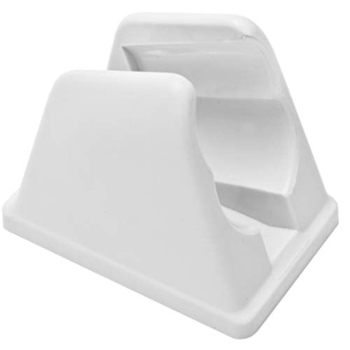 Dura Faucet DF-SA156-WT RV Handheld Shower Wand Bracket (White) | RV handheld shower wand bracket for campers, trailers, and motorhomes. White finish. - color: White