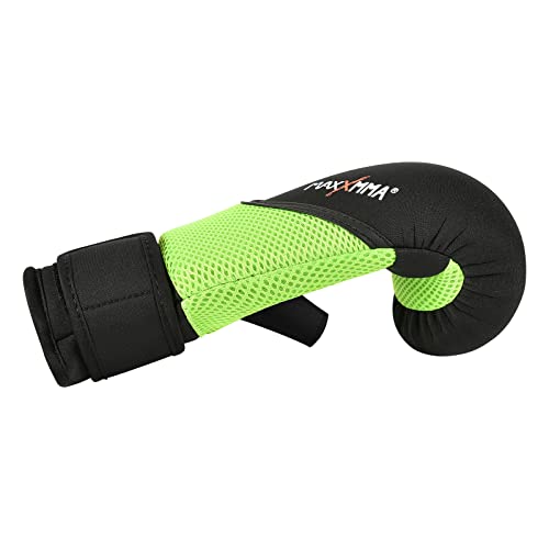 MaxxMMA Neoprene Washable Heavy Bag Gloves - Boxing Punching Training - color: Neon Yellow, size: Large-X-Large