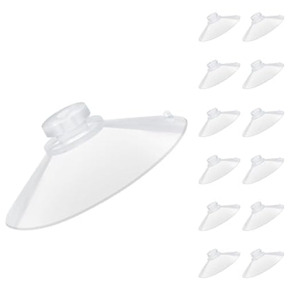12 Pieces 2.2 inch Large Clear Suction Cups for Glass, Thick Without Hooks Without Holes, Professional Heavy Duty Sucker for Home Organization Window Decoration Bathroom Kitchen Bird Feeder - size: 2.2"+no-hooks"