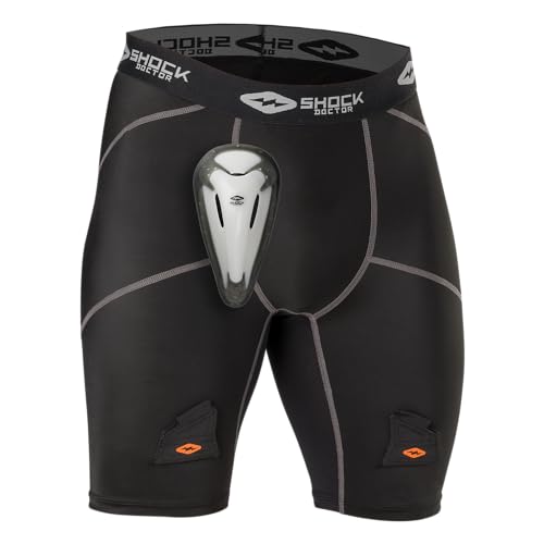 Shock Doctor Youth Hockey Compression Short with BioFlex Cup Included for Youth Boy's - size: Medium