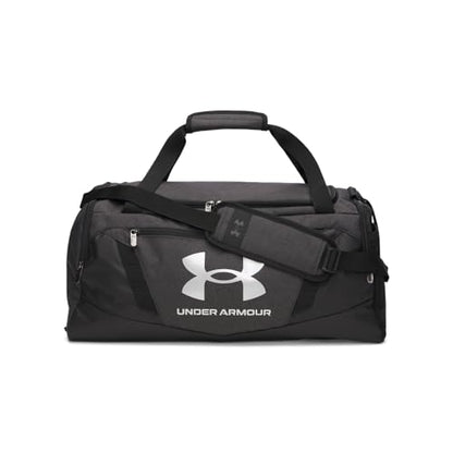 Under Armour Undeniable 5.0 Duffle - color: (011) Black Medium Heather / Black / Metallic Silver, size: Small (40L)