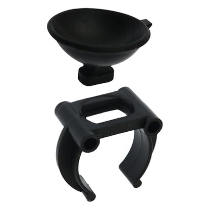 DZS ELEC 16PCS Aquarium Suction Cup Clips Black Heavy Duty Plastic Clamps for Aquarium Lamp Tubes and Heating Rods for Aquarium Heaters Tubing Plants and Decorations