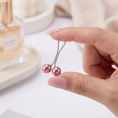 12 Pcs Pearl Hijab Pins Clips, Scarf Brooch Pins for Women