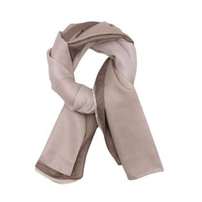 RARITYUS Fashion Gradient Color Hijab Scarf for Women Glitter Modal Instant Muslim Islamic Hijab Head Wraps Long Shawls - color: Khaki